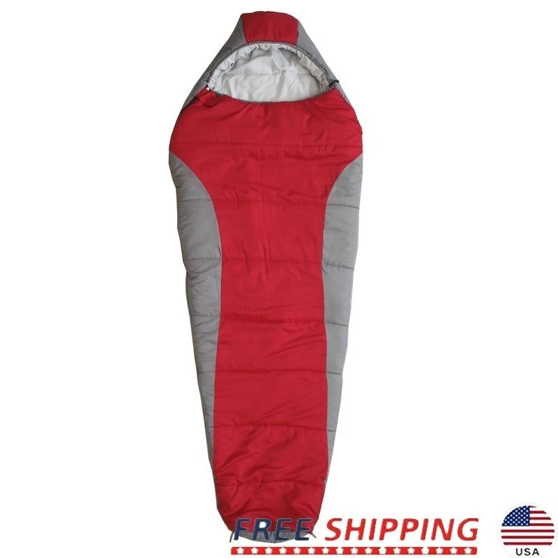 10F Mummy Sleeping Bag Lightweight Waterproof Insulated Camping Outdoor Gear New