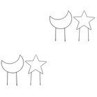 2 Pieces Garden Trellis Flower Climbing Frame Plant Stem Support