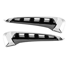 Hood Vents, 2pcs Car Side Air Vent Frame Cover Trim Sticker Decoration Fit