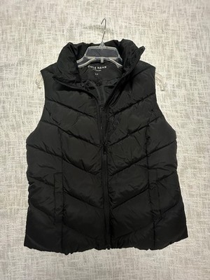 Cole Haan Signature  Black Chevron Quilted Vest, Women s S/P