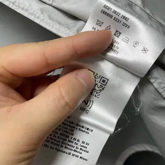 Prada White Nylon Jacket - Size 50, Authentic thumbnail 4