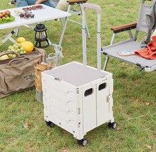 45L Gray Four-Wheel Office Multi-functional Handcart -