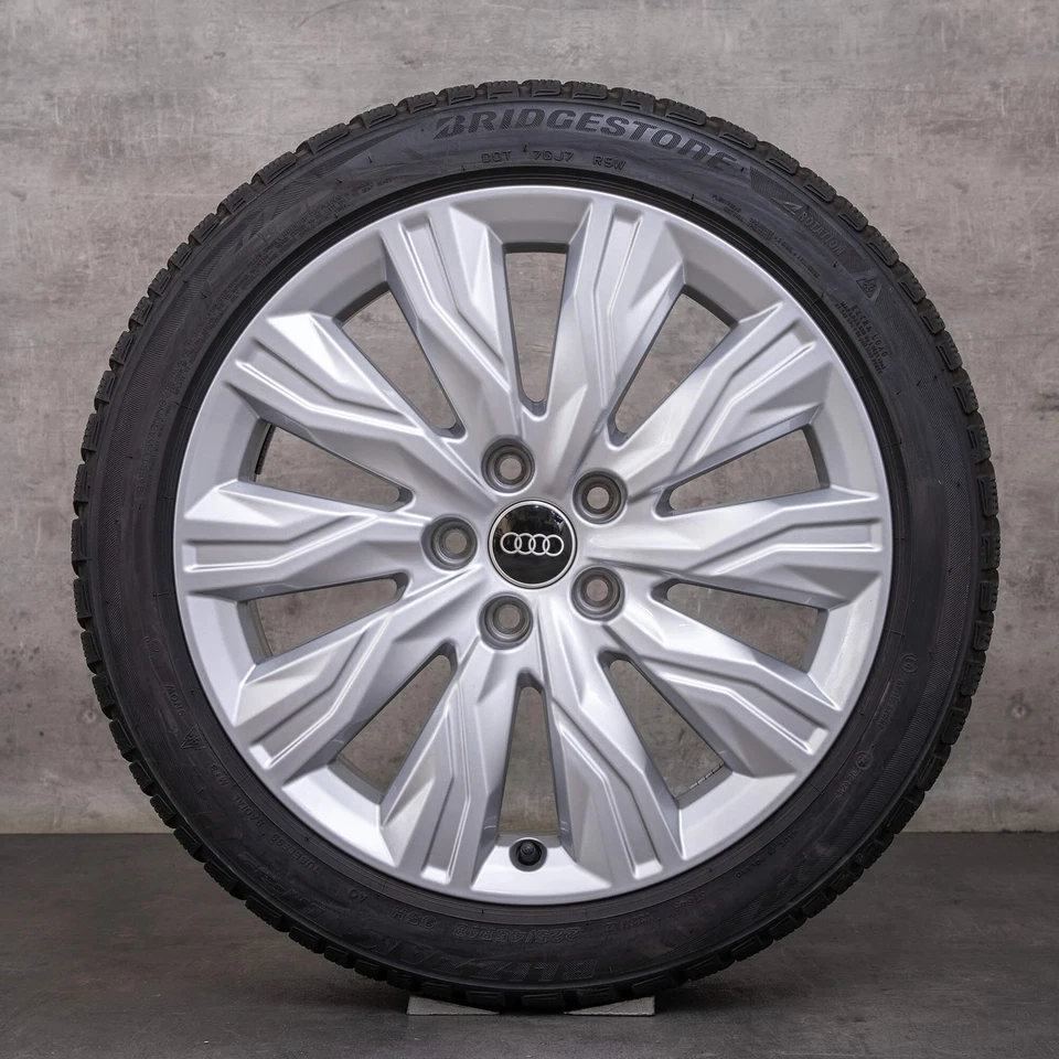 Audi A4 S4 B9 8W Gravis Winterräder 18 Zoll Felgen 8W0071498 silber glanz - Bild 2 von 4