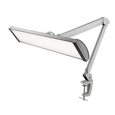 Ultra 3,500 Lumen LED Desk Lamp, 45W, 26-Inch Wide Non-CCT with Clamp, Silver