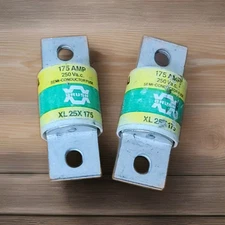 BRUSH XL25X175 SEMICONDUCTOR FUSE  175A  250VAC  TYPE XL   MADE IN UK  LOT OF 2!