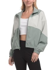 XL NWT Under Armour Green Lightweight Rival Woven Zip Front Jacket