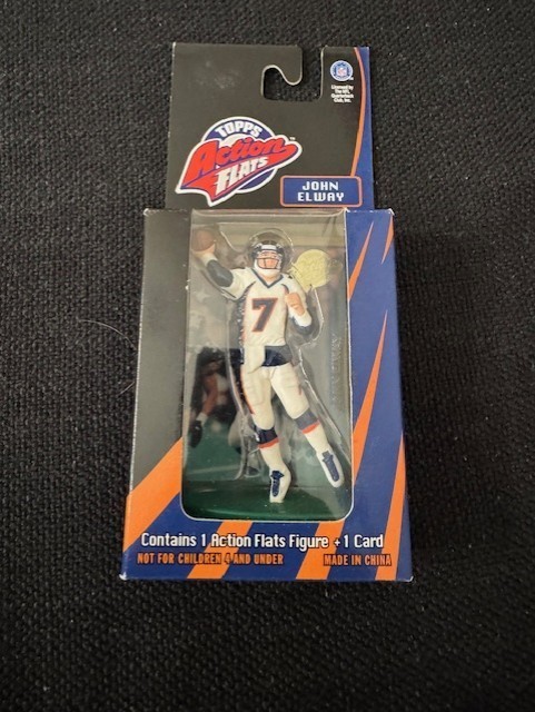 1998 Topps Action Flats Kickoff Edition John Elway Denver Broncos Figure