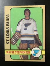 1972-73 OPC Wayne Stephenson Rookie Hockey Card #275 St. Louis Blues Vintage. rookie card picture