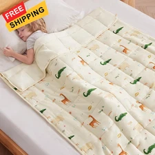 anfie Weighted Blanket Kids (36"x48" 5lbs) 36x48-05lb, Beige Animal 