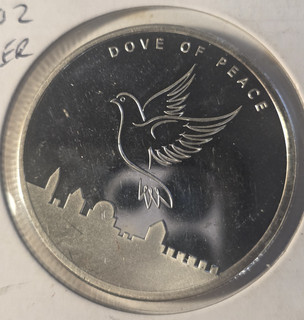 2013 Holy Land Mint Dove of Peace 1 oz .999 Fine Silver Round Jerusalem Israel
