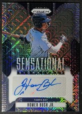 2025 Prizm Sensational Signatures Mojo Prizms /25 Homer Bush Jr #SS-HB T.B. Rays