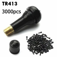 Lot 3000x Tr 413 Snap-in Tire Valve Stems Short Black Rubber Most Popular Valve