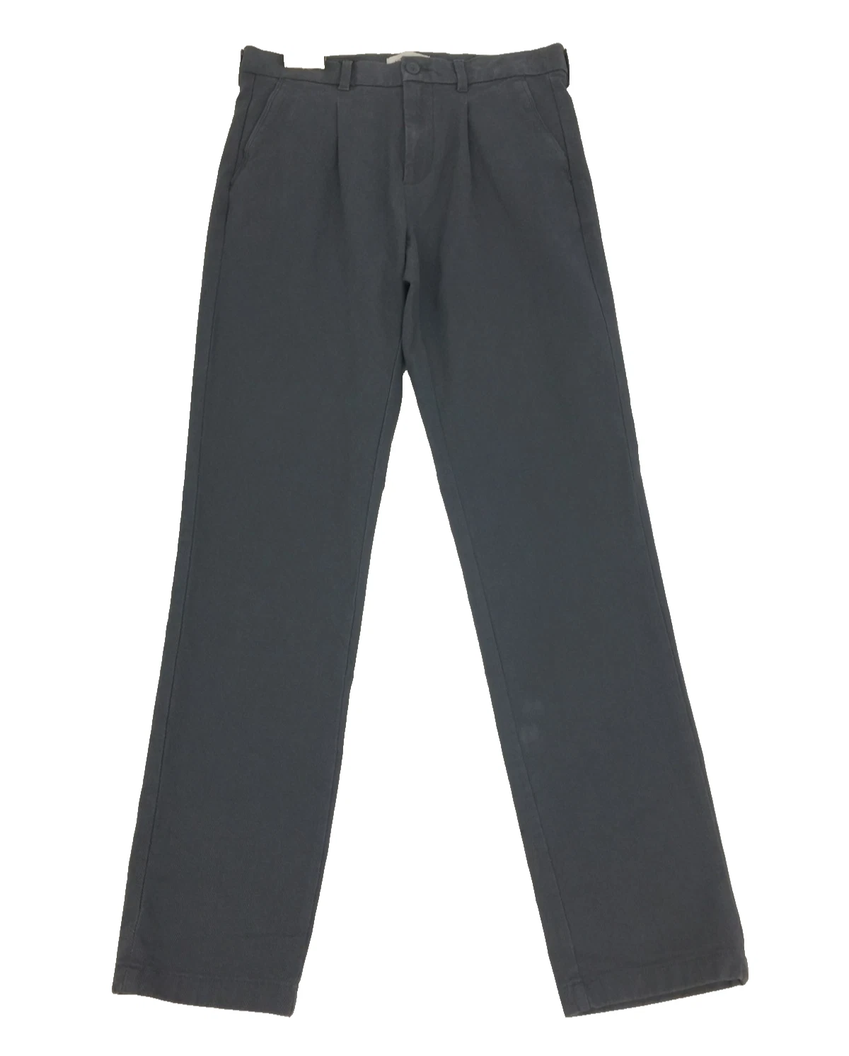 Autograph Men's Chinos Dark Slate Tapered Fit Pleated Front Textured New