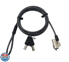 Sendt Black Notebook Laptop Keyed Lock for Wedge Security Slots