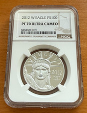US 2012 W Platinum 1 oz $100 NGC PF70UC 2586.65 per troy oz