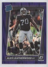 2021 Panini Donruss Optic Rated Rookie Purple Shock Prizm Alex Leatherwood 2l4