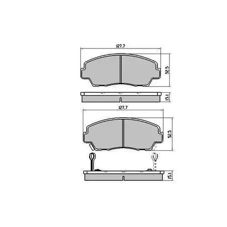 FRONT RDA DISC BRAKE ROTORS & PADS FOR MAZDA B SERIES 2.6 B2600 4WD 11/1989-11/2 - Picture 4 of 6