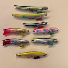 seabass surface lures 8-piece set, Gaboz, Snecon, Swing Wobbler