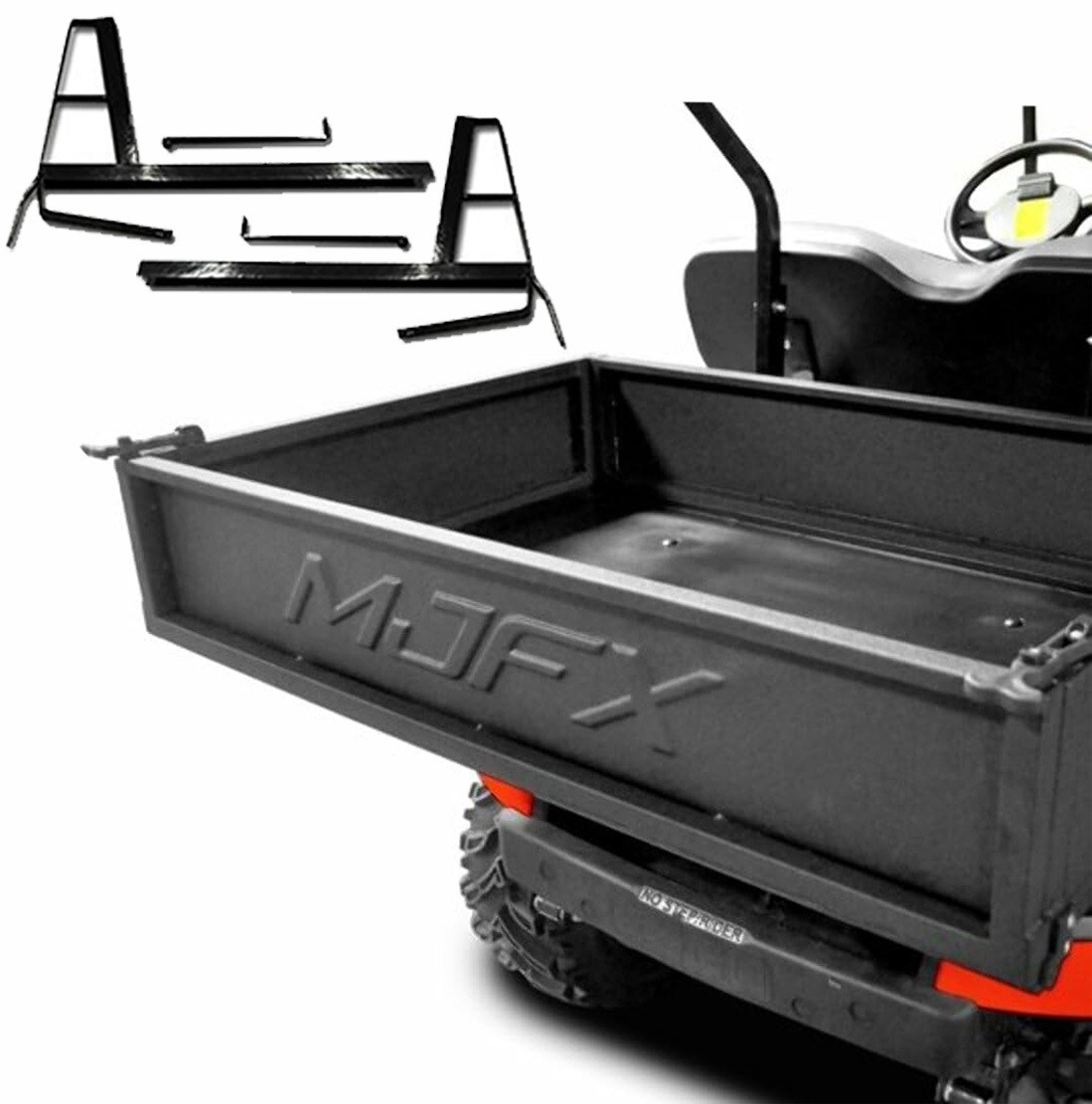 MadJax Heavy-Duty Steel Cargo Box Kit for Club Car DS Golf Cart (00-14) | Black