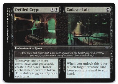 Defiled Crypt // Cadaver Lab #91 Duskmourn NM Foil