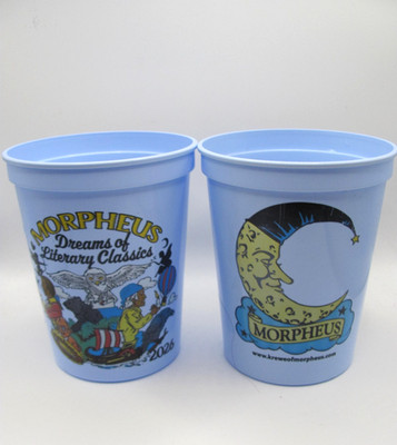 2026 LOT OF 2 BLUE KREWE OF MORPHEUS REUSABLE PLASTIC CUPS