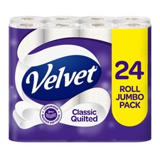 Classic Quilted Toilet Tissue 24 Rolls Luxuriously Soft Strong and Absorbent