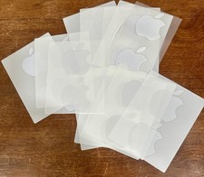Lot of 26 NEW Genuine Apple Computer Logo Stickers Decals White 2" FREE US Ship 