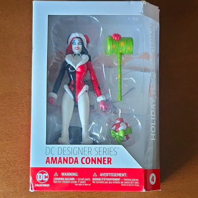 DC Collectibles DC Designer Series Amanda Conner Holiday Harley Quinn mit Hammer