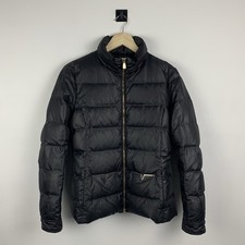 Women’s Versace Puffer Down Jacket Full Zip Size 44 Black Pockets Designer