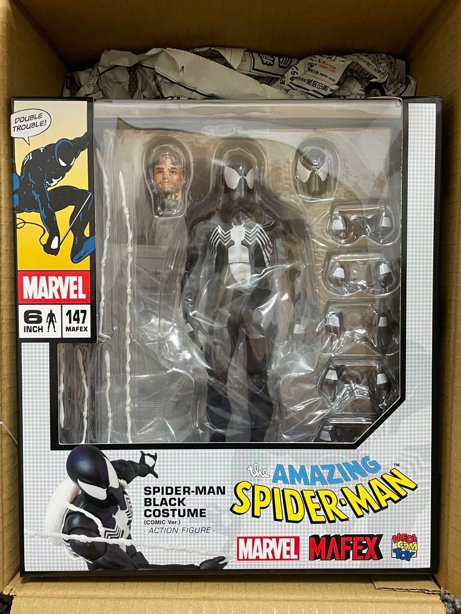 MAFEX Black Suit SPIDER-MAN Symbiote/Secret Wars COMIC Ver