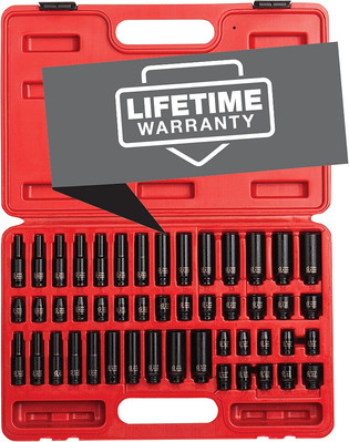 SUNEX TOOLS 1848, 1/4 Inch Drive Master Impact Socket Set, 48-Piece,... 