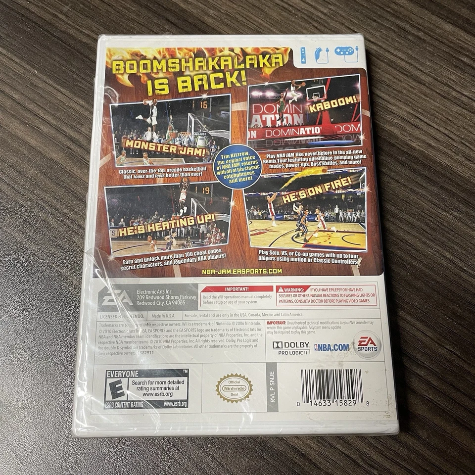 NBA Jam Nintendo Wii Brand New + Factory Sealed -- READ - Image 2 of 4