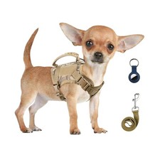 Annchwool Tactical Dog Harness for Small Dogs with Handle, Military... Fast Ship
