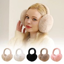 Warm Earmuffs - Faux Fur Ear Warmers for Cold Weather - Stylish Plush Ear Muffs