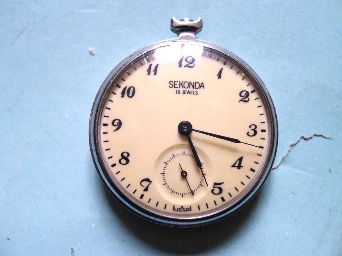 Sekonda Pocket Watch Pocket Watches with Vintage for sale | eBay