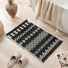 Boho Bath mat for Bathroom Floor Non Slip, Acrylic Blend Cute Bath Rugs with