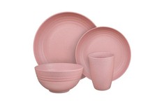 Camp Casual CC011RR Camping Dinnerware Set 8 Piece Rustic Red