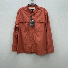 Orvis Open Air Casting Sunset Long Sleeve Vented Button Up Shirt Mens Large NEW