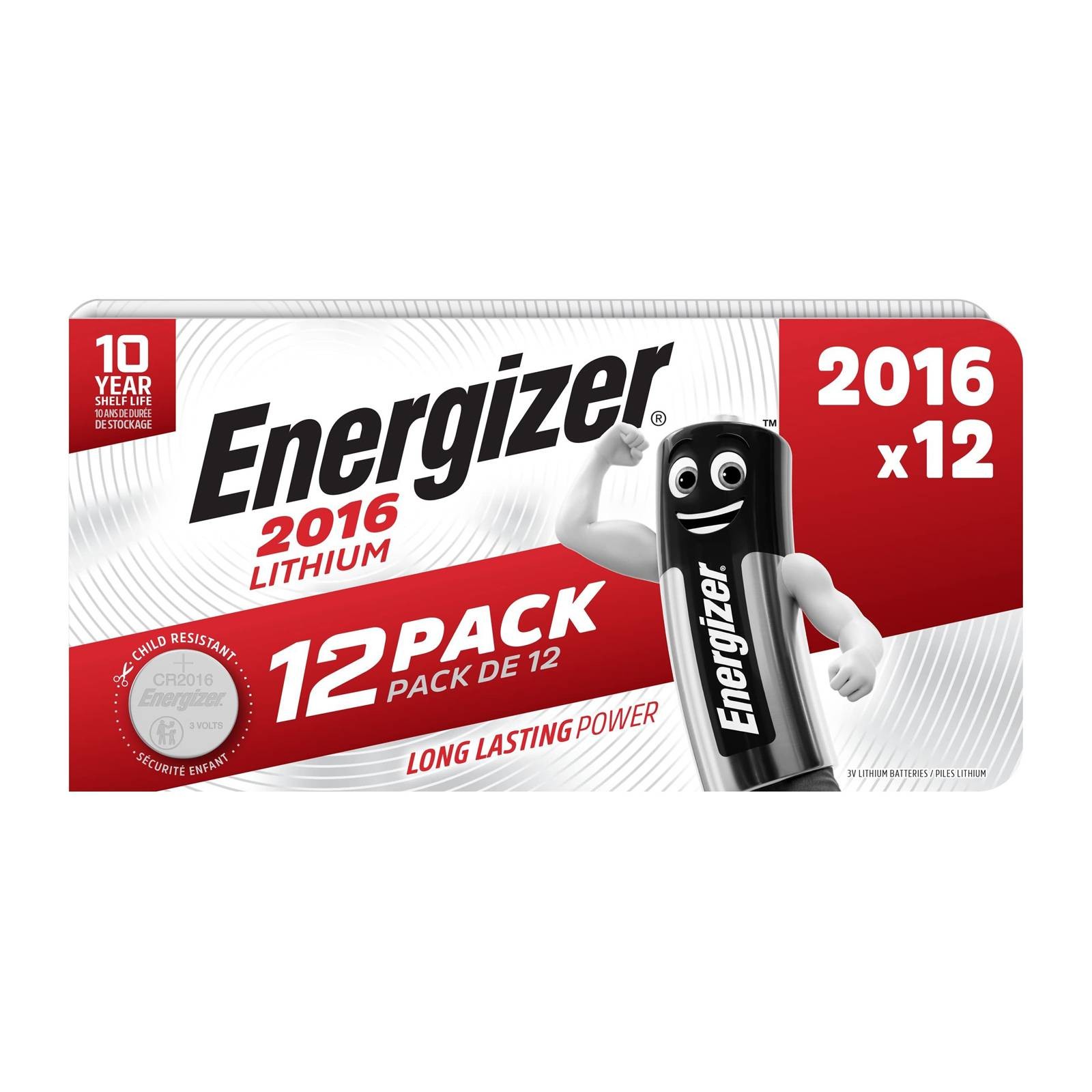 Energizer Lithium CR2016 Coin Cell Pack of 12 BT0017 - Image 4