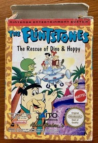 NES FLINTSTONES Rescue of Dino & Hoppy Nintendo Cart/Sleeve/Box NES-5Z-AUS Pal A