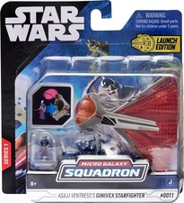 Star Wars Micro Galaxy Squadron  0011  ASAJJ VENTRESS   S GINIVEX Starfighter NEW