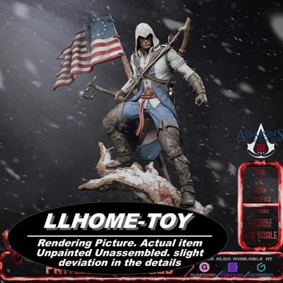 16CM tall Connor Kenway Resin 3D Print Model Unpainted Unassembled GK Figure