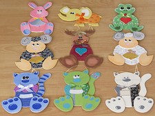 DEKO HOLZ TIERE DEKOTIERE WANDDEKORATION HÄNGEDEKO TÜRDEKORATION   WANDSCHMUCK