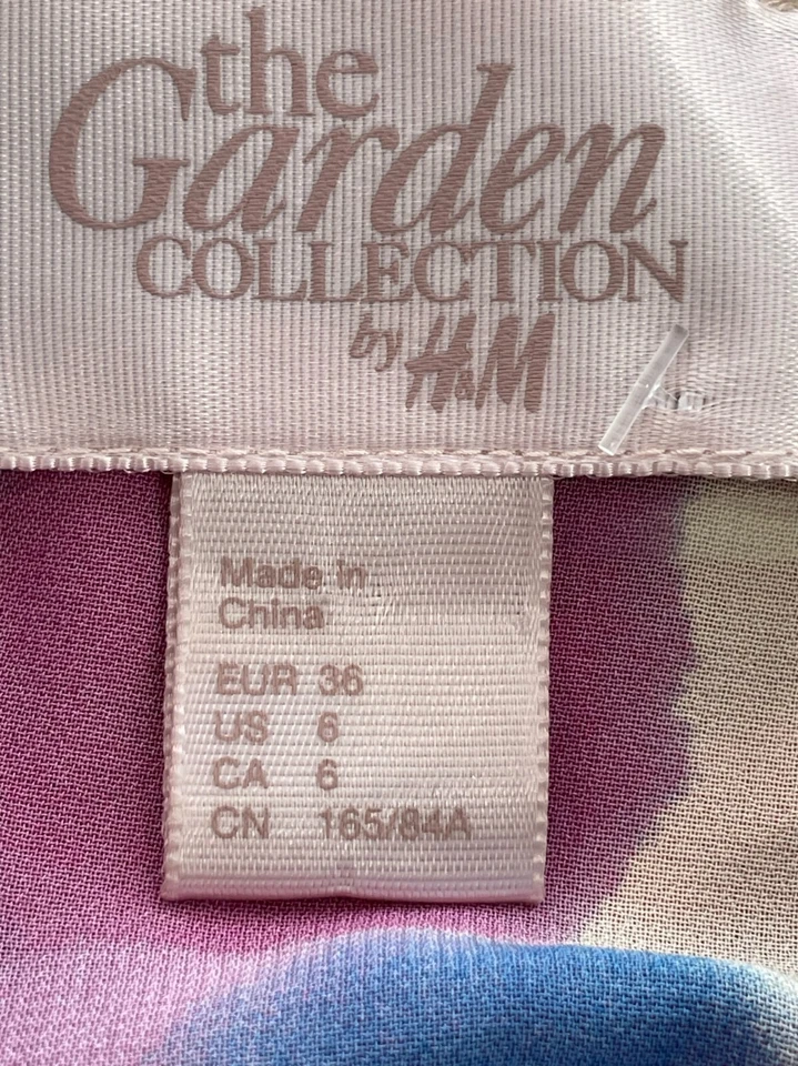 Vestido Kimono Floral Chifón Colección H&M The Garden Talla 6 Foto 4 de 4