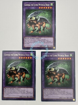 3x''Chimera the Flying Mythical Beast'' MZMI-EN040 (R) Yu-Gi-Oh! Maze of Millennia