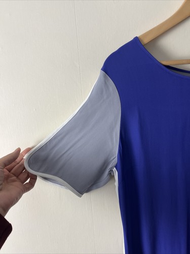 Wishbone Purple Grey Colour Block Shift Dress Size UK 12 - Picture 3 of 9