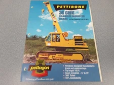 Rare Pettibone 36 CMX Crawler Mounted Krane Sales Brochure
