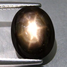 5.19 CT 11x8 MM DAZZLING 6 RAYS SPARKLING NATURAL BLACK STAR SAPPHIRE GEMSTONE