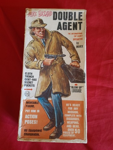 MARX . Mike Hazard Secret Agent in Box.