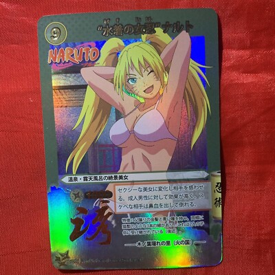 Hot Blonde Naruto Naruto Beach 2 Girlies Goddess Waifu Anime Holo Card